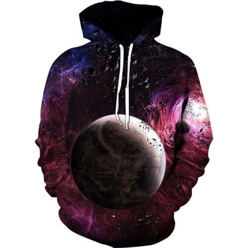 Space Galaxy Hoodies Men/Women Sweatshirt Fashion Hooded 3d universe starry sky Clothing Cap Hoody Print Paisley Nebula Jacket