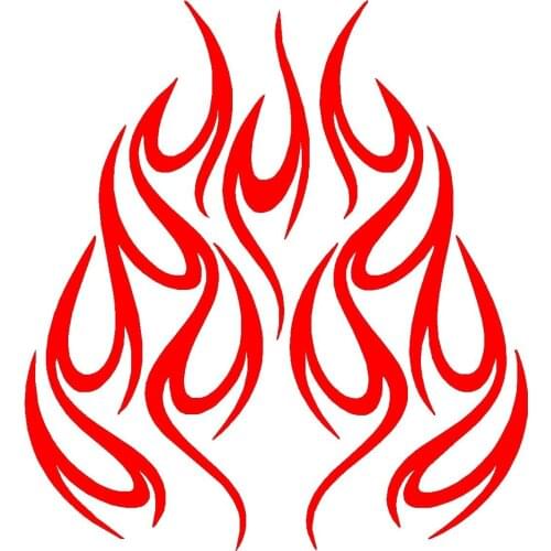 Flames Vinyl Car Sticker Motorcycle Cool Graphics Vinyl Decor Decals Fashion Personality Creativity Car Sticker