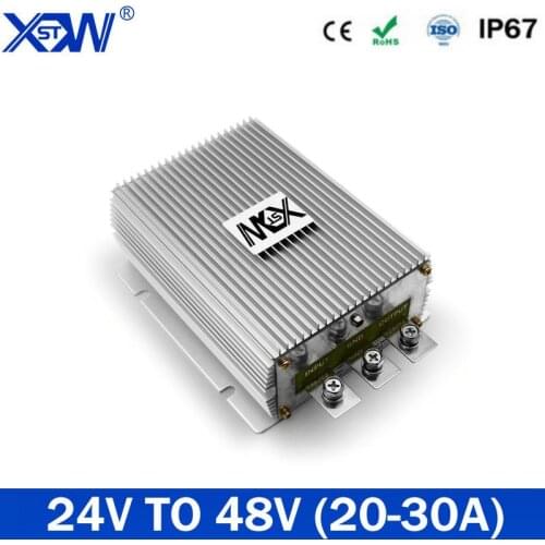 XWST 24V to 48V DC DC Step Up Boost Power Supply Converter 24 volt DC Regulator 20A 30A Waterproof For Car