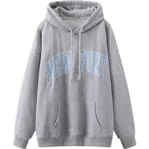 Oversize Women Soft Cotton Hooded Pullover 2021 Spring-autumn Fashion Ladies Vintage Loose Pullover Female Casual Printed Top