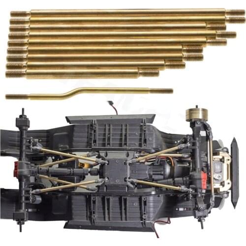 1Set Brass Steering Link Linkage Tie Rod Metal Lever for RC 1/10 Axial SCX10iii AX103007 Crawler Car Frame Spare Parts