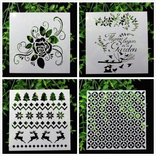 1 Sheet Layering Stencils for DIY Scrapbooking/photo album Decorative Embossing DIY Paper Cards Crafts