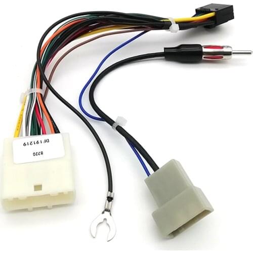 16 PIN Car Stereo Wiring Harness Connector Adapter Android Power Cable Harness for Nissan