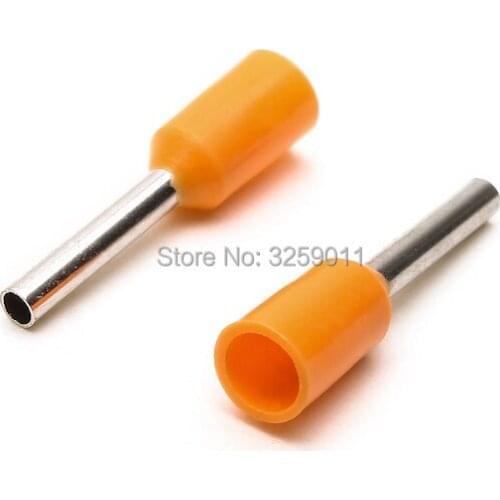 5000PCS EV7508 Electrical Crimp Terminal Block Tubular Wire Connector Cable Cord End Bootlace Ferrule Terminals E7508 AWG 20