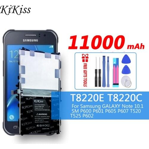 11000mAh Battery For Samsung GALAXY Note 10.1 SM P600 P601 P605 P607 T520 T525 P602 T8220E T8220C Tablet Li-ion Polymer Battery