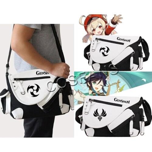 10 Styles Genshin Impact cosplay KLEE VENTI Anime Peripheral Eye of God Wind Fire Thunder Two-dimensional Messenger Bag cosplay