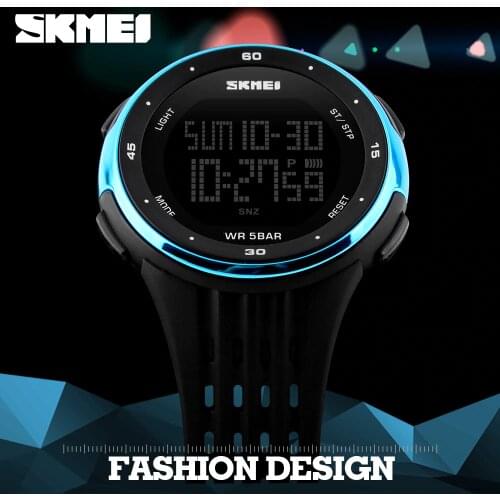 SKMEI Men Outdoor Sports Watches Waterproof Digital LED Military Watch Men Brand Fashion Casual Electronics Luxury Wrist Watches