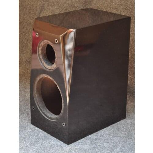 1 Pair 6.5 inch black glossy bookshelf empty box empty speaker cabinet