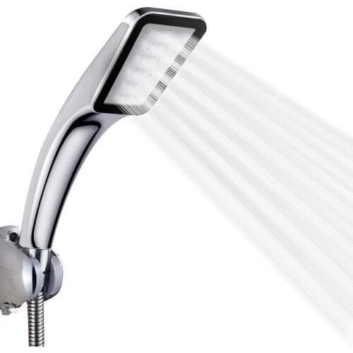 CXHIIA 300 Hole Square Hand-Held Pressurized Shower Head Water-Saving Shower Head