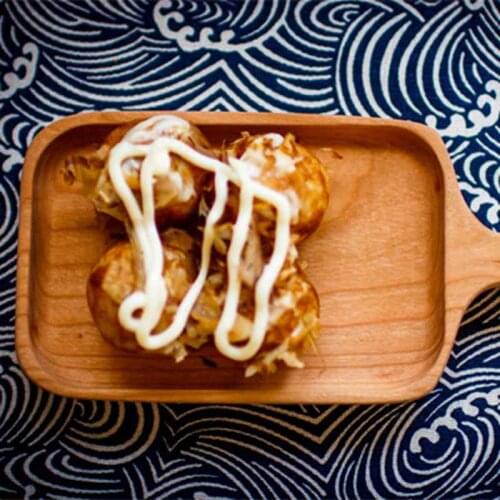 Wooden Serving Platter Tray Small Tray With Handle Catering Baking Bread Food Dessert Salad Plate Small Fruit Tray