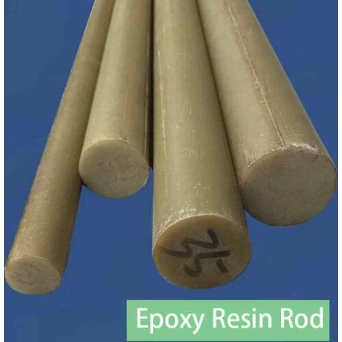 1m (will cut to 2pcs) Epoxy rod Resin bar Bakelite stick insulation Epoxy resin fiber rod phenolic glass rod dia.8mm~30mm