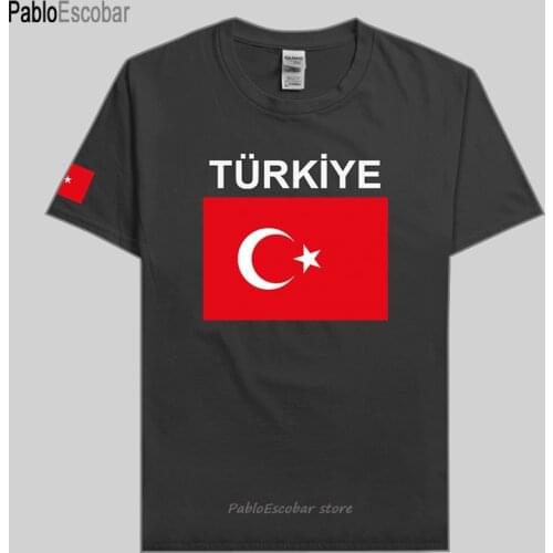 Turkey t shirt men TUR t-shirt cotton nation team jerseys 100% cotton fans top fashion fitness tshirt Turkish Turk country