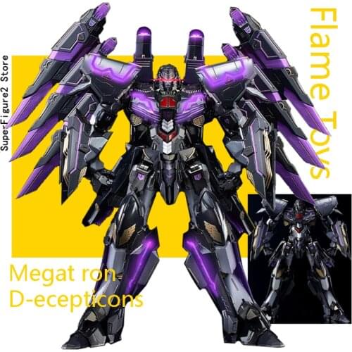 Thousand-valued Flame Toys M e g a t r o n D-ecepticons IDW Action Figure M-day assembled model PVC toy