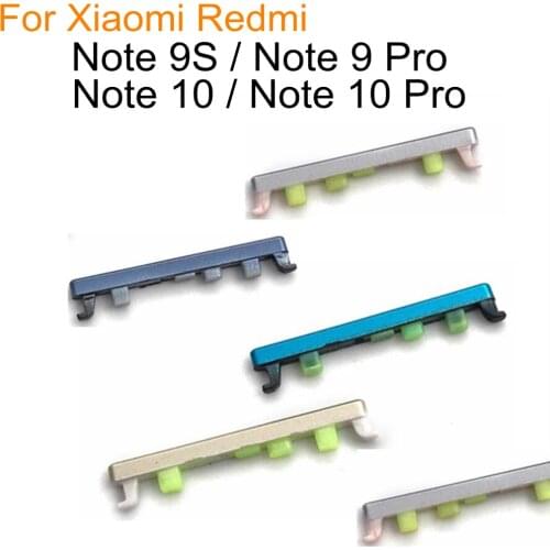 For Xiaomi Redmi Note 9S 9 Pro Note 10 Pro Volume Button Power ON / OFF Side Key Buttton Replacement Parts