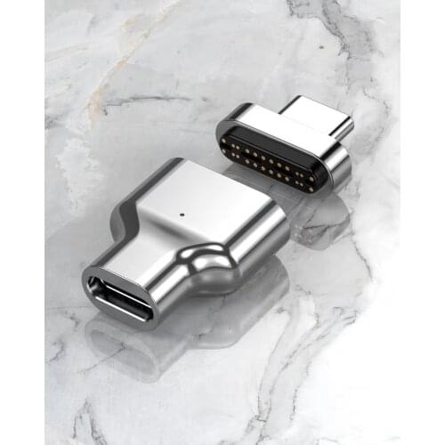 Thunderbolt 3.0 4 Magnetic Adapter 100W PD Charging / 40Gbps USB 4.0 Data Transfer 8K,5K HDMI Video, for MacBook Pro New M1 Chip