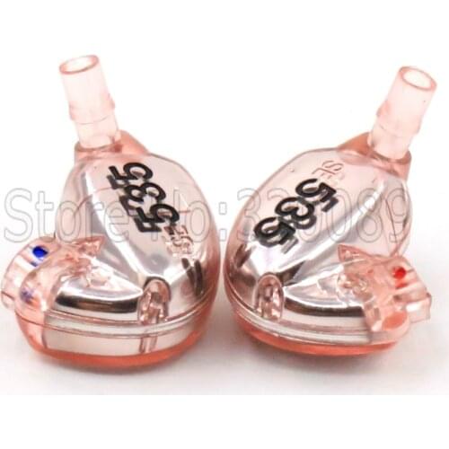 One pair pink Repair Parts-Housing Shell Crust For SE535 Noise Sound Isolating Earphone Headphone