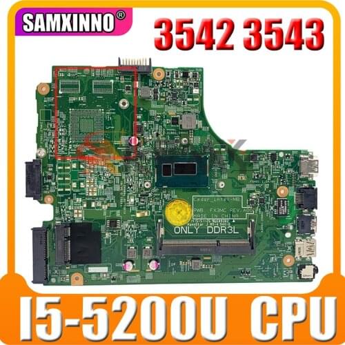 Original Laptop motherboard For DELL Inspiron 3542 3543 I5-5200U Mainboard CN-0THVGR 0THVGR 13269-1 DDR3