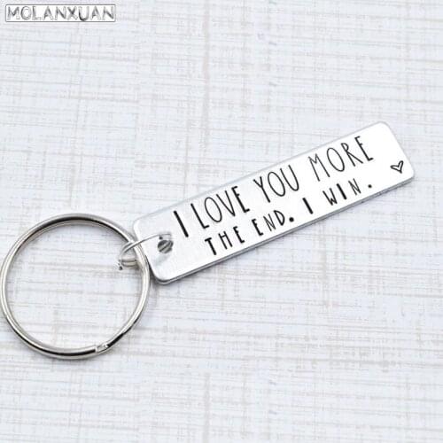 Couple Keychain I Love You for Boyfriend Girlfriend Husband Wife Gifts Him Her