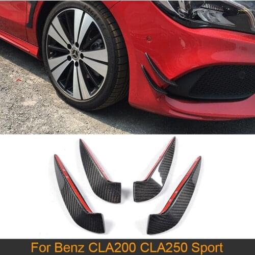 CLA Class Carbon Fiber Front trunk Side Fender Scoops guard for Mercedes Benz C117 Sport Sedan 4 Door Only 2016 2017 CLA250