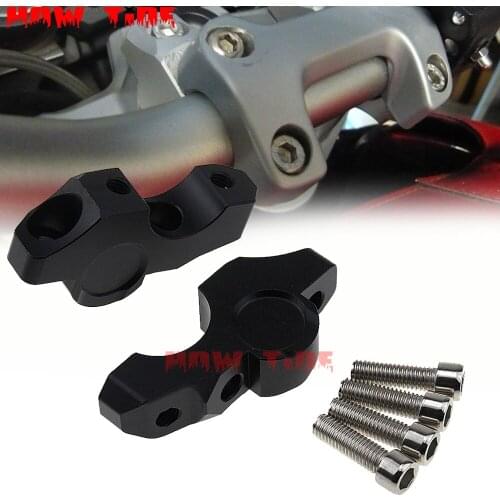 Motorcycle 28mm Black Handle Bar Clamp Raised Extend Handlebar Mount Riser for BMW S1000R S1000 R 2014 2015 2016 2017 2018