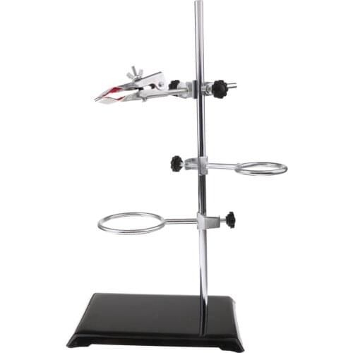 Retort Stand Support Ring Beaker Tube Clamp Clips Platform, Lab Equipment, School Teaching Tools
