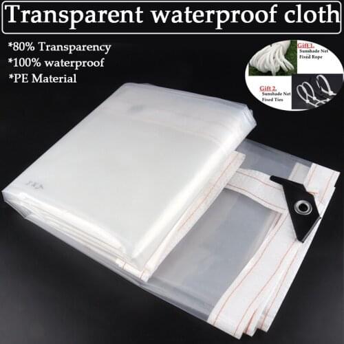 PE Plastic Transparent Rainproof Cloth Balcony Succulent Plant Keep Warm Waterproof Cloth Out Door Car Truck Tarpaulin