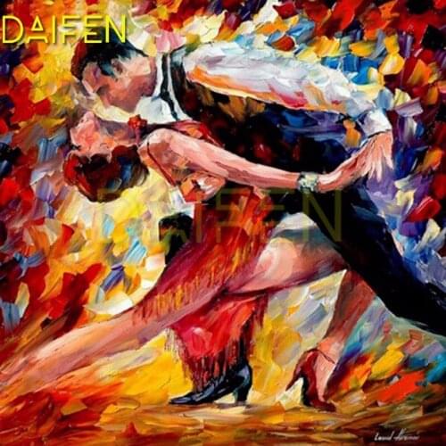 Full Round Diamond mosaic Dancing tango Full Square Diamond embroidery Cross stitch Dancing tango DIY 3D Diamond painting kiss