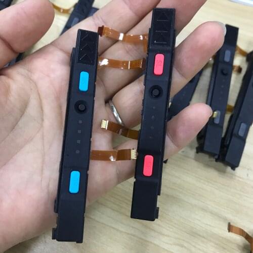 Blue grey Original Complete Right Left Plastic Slider for Nintend Switch NS Joy-con Controller Rail Assembly with Flex Cable