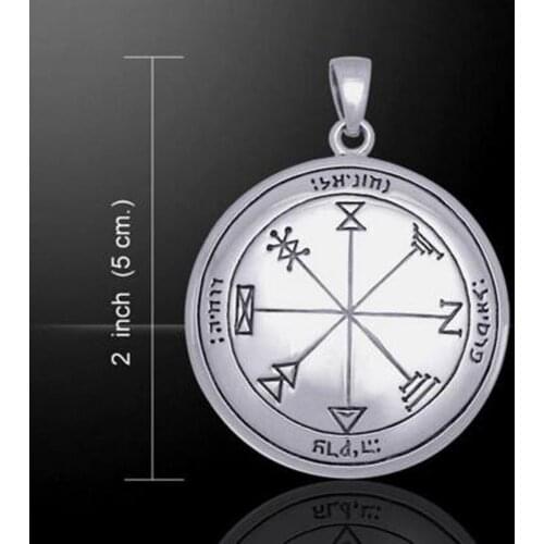 First Pentacle of Jupiter Talisman - Gold Bronze or Silver Solomon Pentacle Pendant for Wealth jewelry