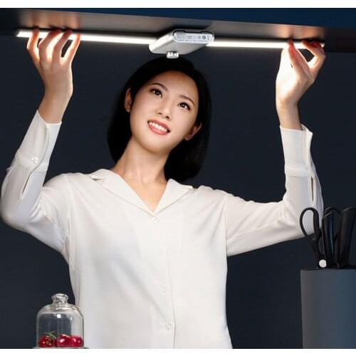 ZqWireless Smart Hand Scanning Cabinet Light Led under-Cabinet Lamp Charging Wiring Free Kitchen Induction Lamp Long Night Light