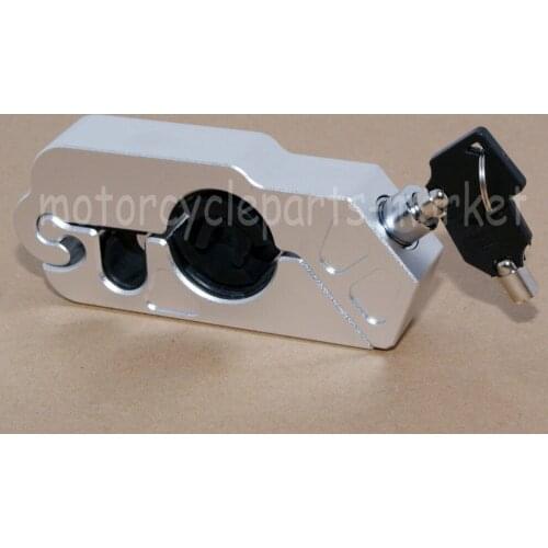 Universal CNC Aluminum Handle Grip Security Safety Locks Handlebar Handset Brake Lever Lock Fit Scooters ATV Motorcycles Bikes