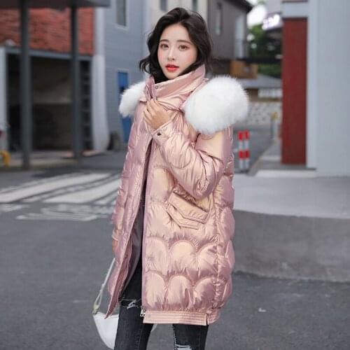 High Quality Winter Jacket Women Hooded Long Coat Female Korean Woman Parkas Autumn Womens Clothes Down Cotton Outwear WPY4059