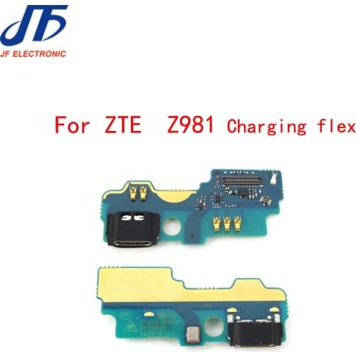 High Quality For ZTE Zmax Pro Z981 USB Charging Charger Port Connector Flex Cable Ribbon Replacement parts 5pcs/lot