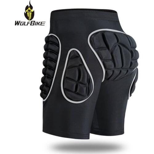 Wolfbike EVA Protection Pad Snowboarding Shorts Roller Hockey Butt Hip Protector Motorcycle MTB Bike Skateboard Ski MTB Shorts