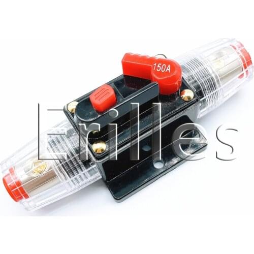 2pcs auto audio safety equipment with automatic fuse box switch 100A 150A can be restored