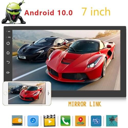 7 Inch 2 Din Android 10.0 Car Stereo MP5 Vedio Player USB Audio FM Radio GPS navi WiFi BT Head Unit with Camera universal