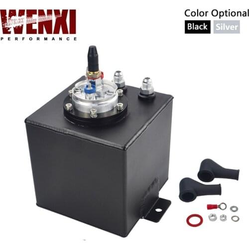2L BILLET ALUMINUM FUEL SURGE TANK / SURGE TANK + HIGH QUALITY EXTERNAL 044 FUEL PUMP WX-TK8344