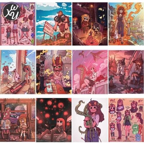 Anime Girl Diamond Art Diamond Mosaic Full Drill Embroidery Cartoon Anime Girl Diamond Painting Kits for Adults Home Decoration