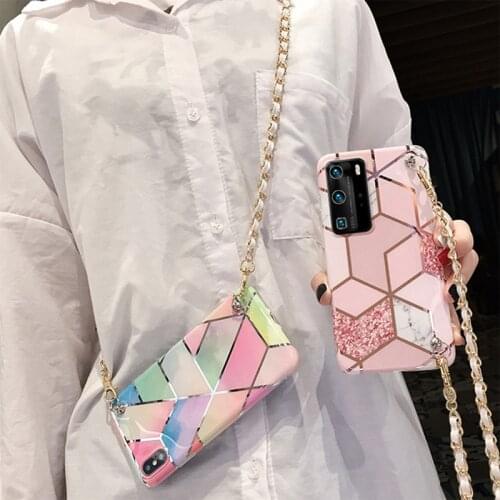 Case For samsung galaxy A21s 51 71 5G 41 30s 50 70 40 note 20 10 pro 8 9 S20 FE ultra s10 s9 s8 plus cover marble grid plating