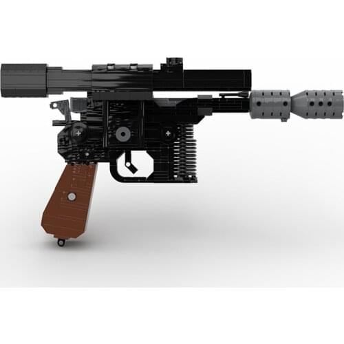 DL-44 Shock Wave Gun Movie Creative MOC Building Blocks Weapons Assembly Model DIY Kit Childrens Puzzle Toys