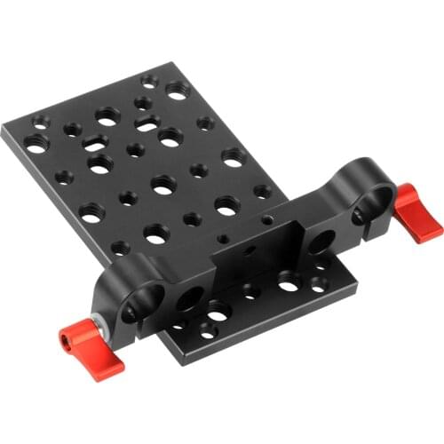 FEICHAO Camera Quick Release Switch Cheese Mount Plate 1/4 3/8 19mm/15mm Rod Clamp Rail Rig for Raiblock Dovetail Photo Video