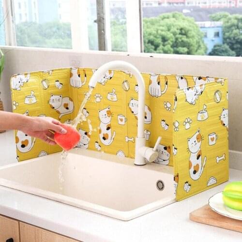 Kitchen Gadgets Oil Splatter Screens Aluminium Foil Plate Gas Stove Splash Proof Baffle Home Kitchen Cooking Tools