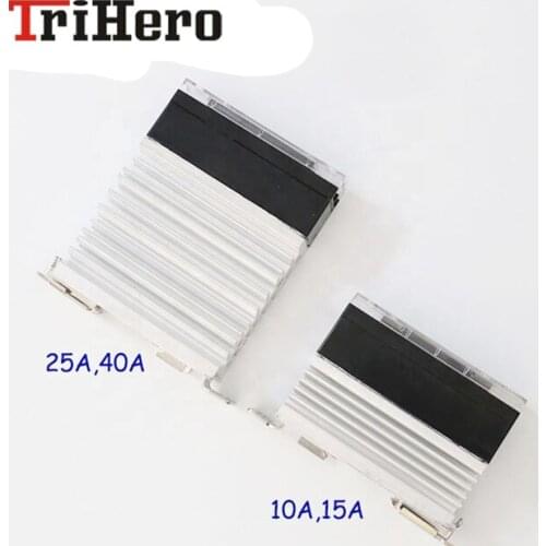 25A AC/AC Single Phase Solid State Contactor - Zero-cross - with heatsink,DIN rail solid state relay,HSR-SL ssr