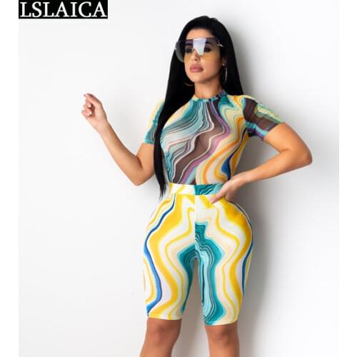 Two Piece Set Women O-Neck Top&Knee Length Pant Print Casual Tracksuit Women Wild Plus Size 2XL Two Piece Set Ropa De Mujer