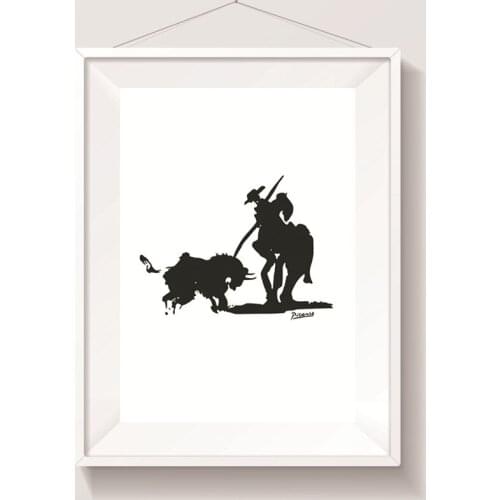 Nordic Poster Black and White Picasso Painting Canvas Simple Line Wall Art Modern Home Decoration Painting Oil Painting Printing