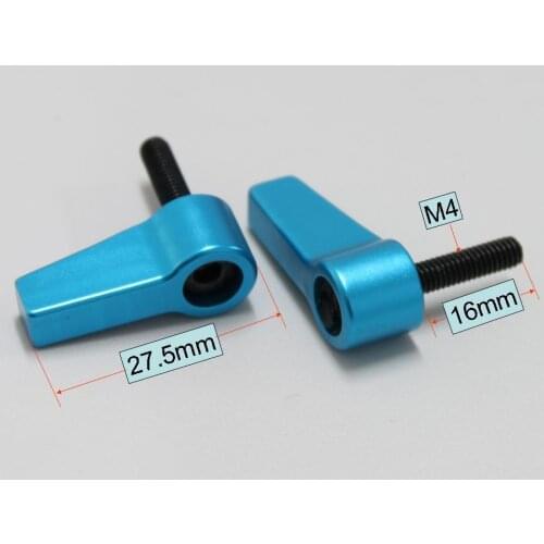 Professional 100 pcs of M4 Knob Thumb Screw L shape screw For 15mm Rod Rail Rig Clamp system and rod clamp