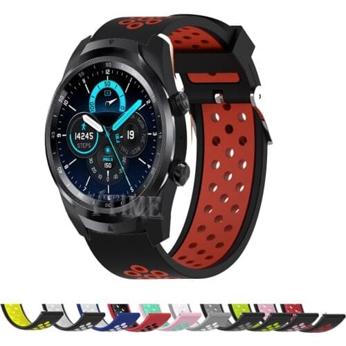 22mm Silicone Strap For Ticwatch Pro 2021 2020 Sport Bracelet For Ticwatch GTX E2 S2 Smart Watch Band Tic Watch Pro3 Correa