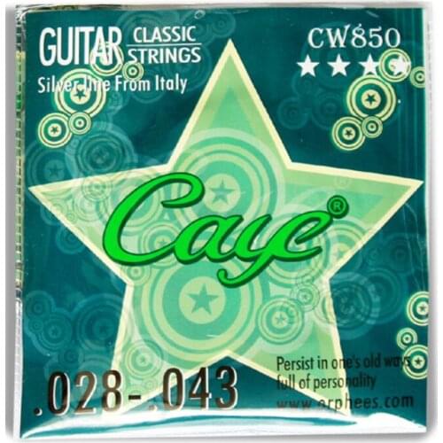 Orphee CAYE Series CW850 CW860 Clear Nylon Silver Plated Classical Guitar Strings
