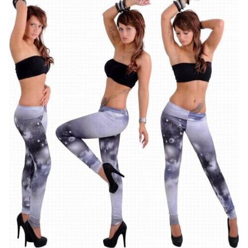 Halloween Rainbow Printed Pants 3S8443 galaxy leggings+Free shipping Hot Gray Lightning Leggings