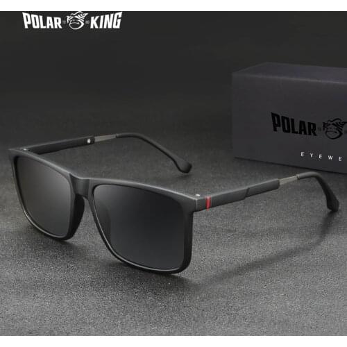 Polarking Men Vintage Mix Material Polarized Sunglasses Classic Brand Sun glasses Coating Lens Driving Eyewear For Men/Women 483